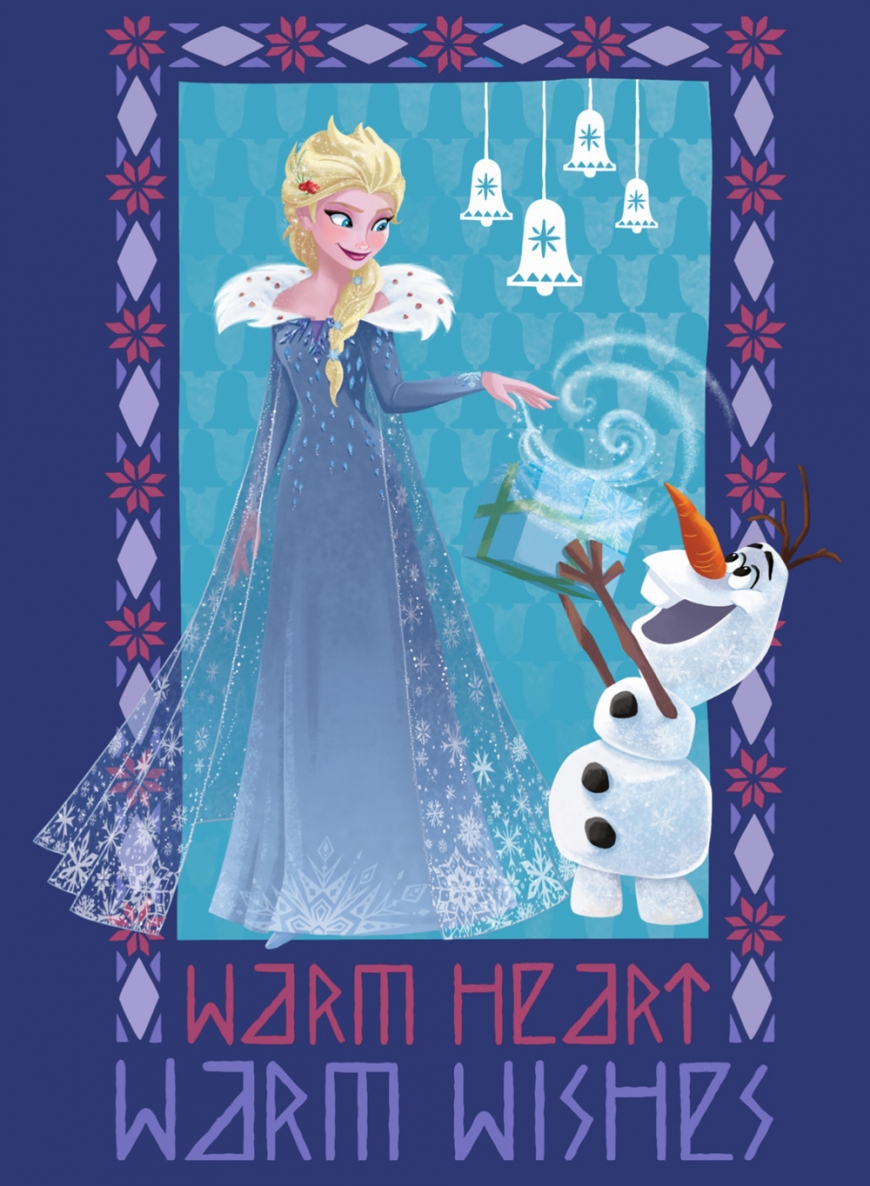 Olaf's frozen adventure christmas card holiday greeting