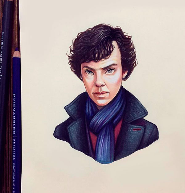 Actor Benedict Cumberbatch as toon