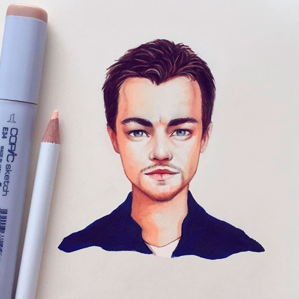 Actor Leonardo DiCaprio as toon