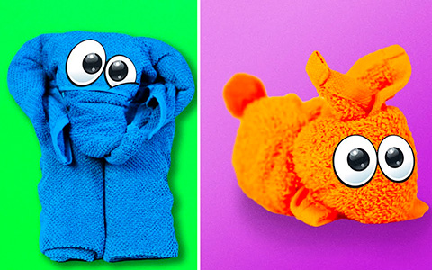 15 cute and easy towel folding ideas
