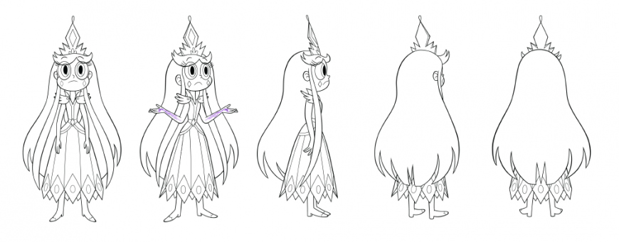 Star vs the Forces of Evil: Concept arts for the "Moon the Undaunted" episode