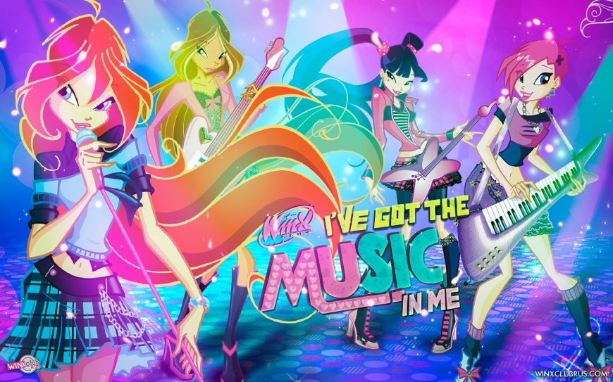 Winx Club rock concert wallpaper