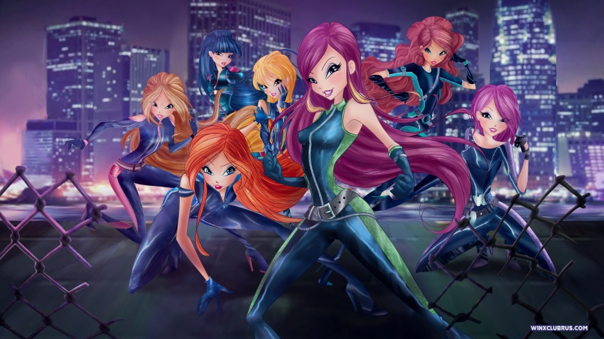 Winx Club with Roxy world of winx spies wallpaper