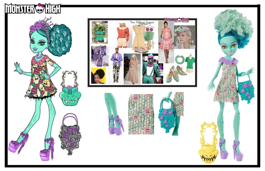 Monster High concept art designs and dolls