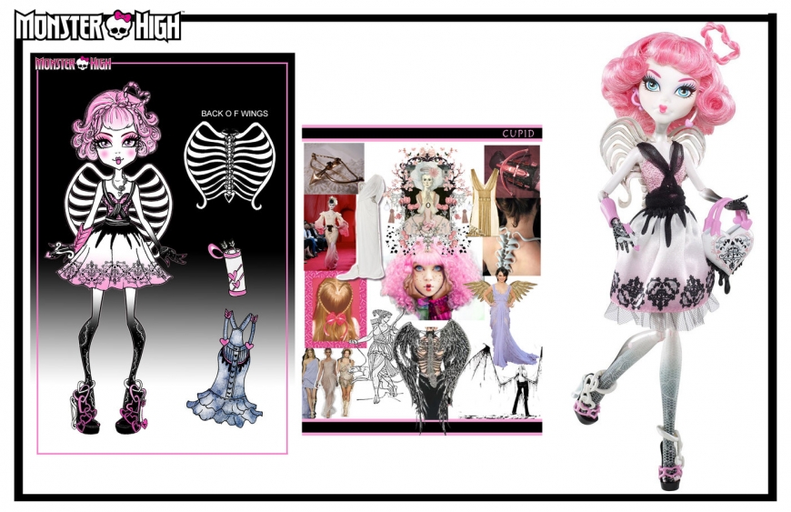 Monster High concept art designs and dolls