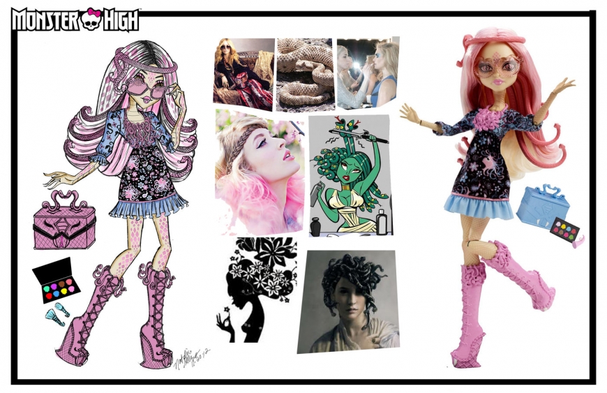 Monster High concept art designs and dolls