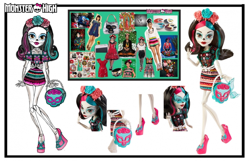 Monster High concept art designs and dolls