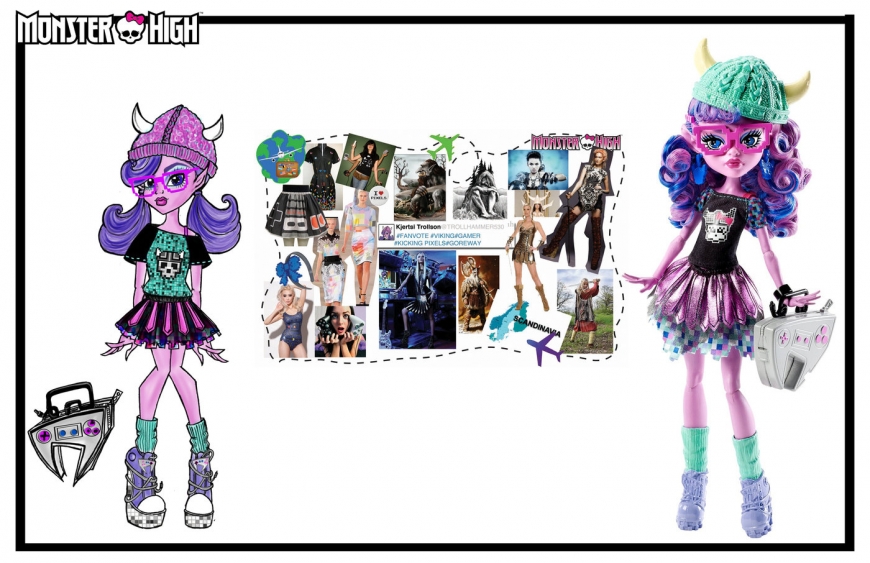 Monster High concept art designs and dolls