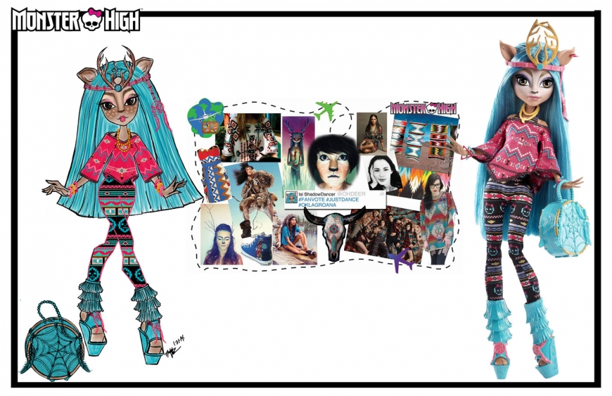 Monster High concept art designs and dolls