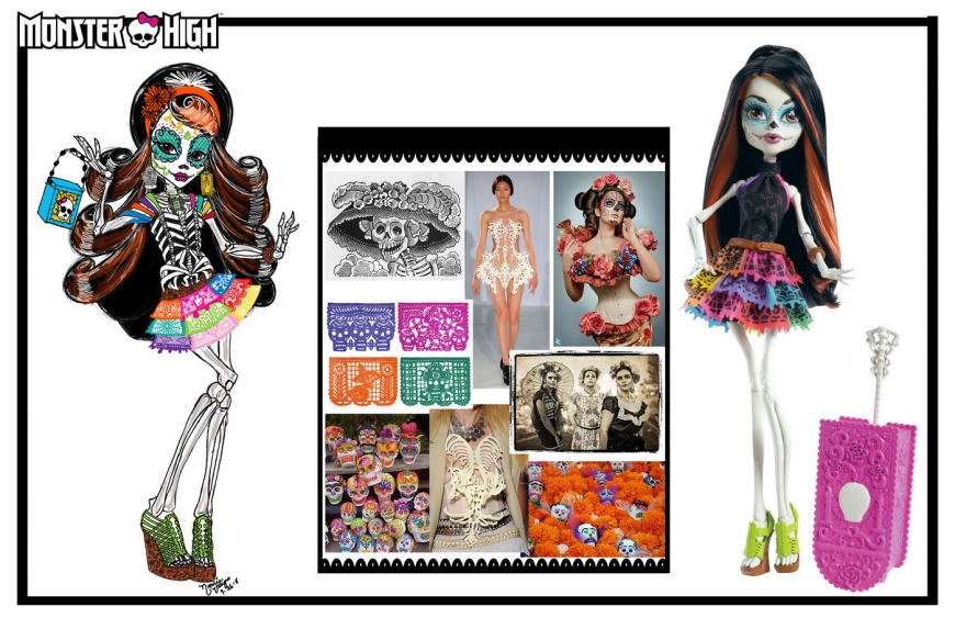 Monster High concept art designs and dolls