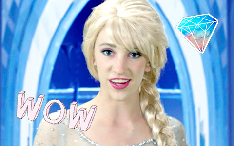 Disney Princess in Real Life: "Frozen" Elsa and Let it Go song