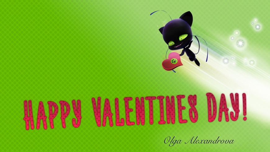 Miraculous Ladybug Happy Valentines Day