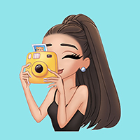 Ariana Grande cute icons with emojis