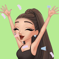 Ariana Grande cute icons with emojis