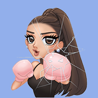 Ariana Grande cute icons with emojis