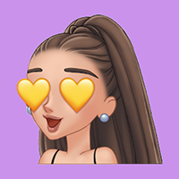 Ariana Grande cute icons with emojis