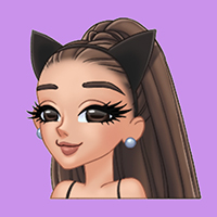 Ariana Grande cute icons with emojis