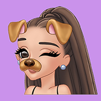 Ariana Grande cute icons with emojis