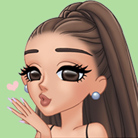 Ariana Grande cute icons with emojis