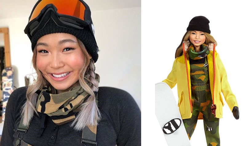 Chloe Kim Barbie doll Chloe Kim Barbie doll