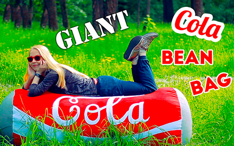 How to make a giant Cola can bean bag chair