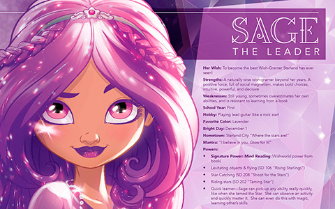 Star Darlings characters bios in big and beautiful pictures