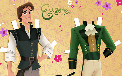 Tangled the series: Eugene Fitzherbert paper doll