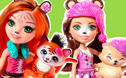 New upcoming Enchantimals dolls: Wolf, Tiger, Swan, Polar Bear, big dolls and cute playsets