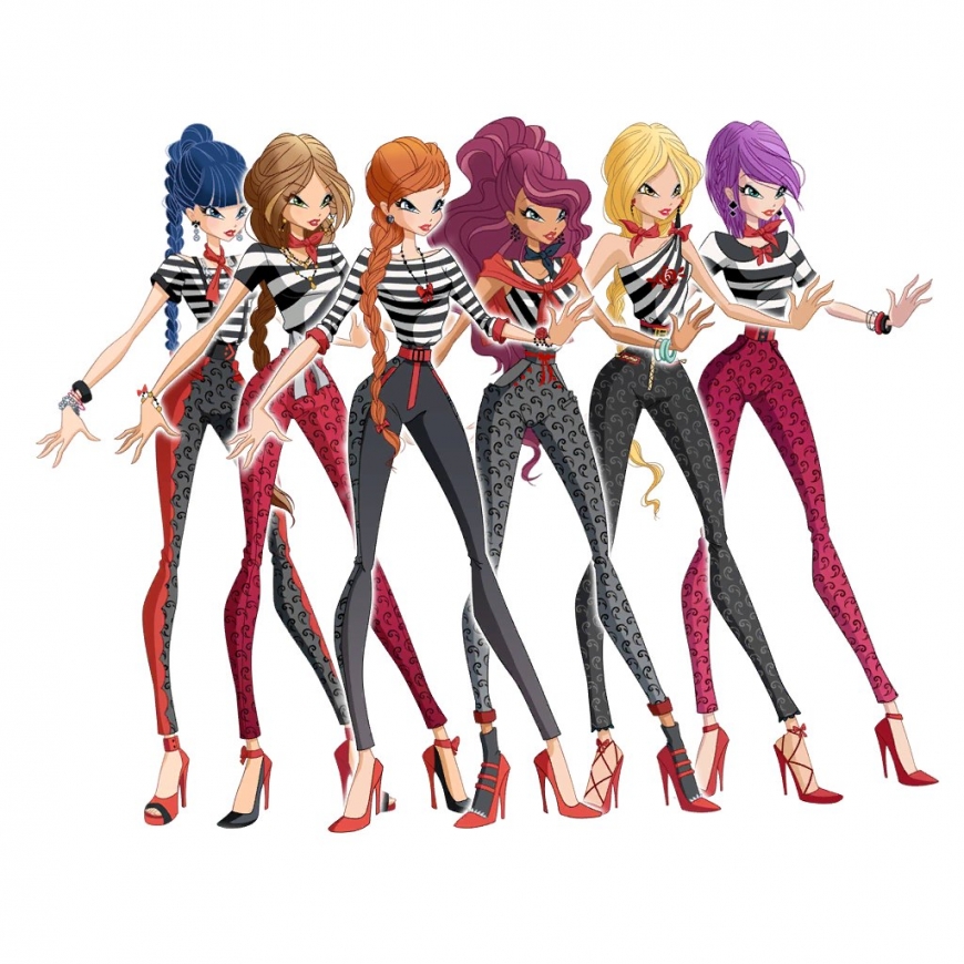 World of Winx fashion - france Paris outfits