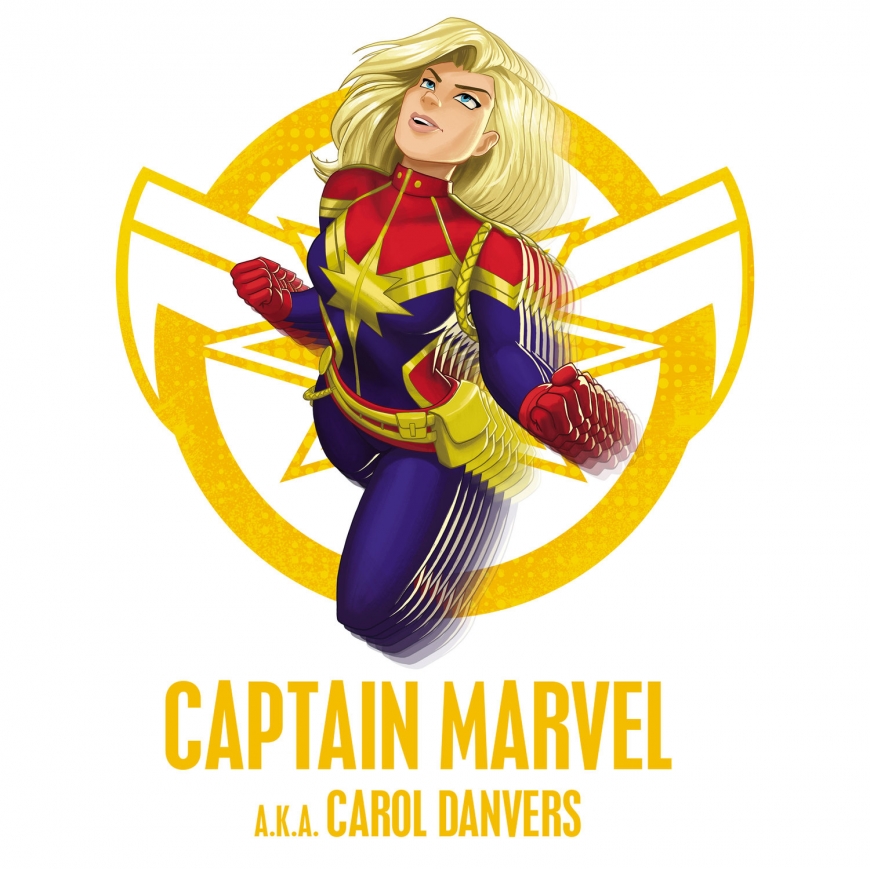 Marvel Rising: Secret Warriors Captain Marvel official art