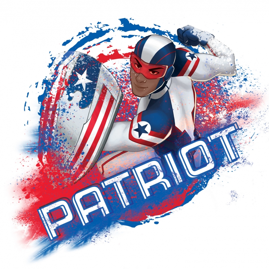 Marvel Rising: Secret Warriors Patriot official art