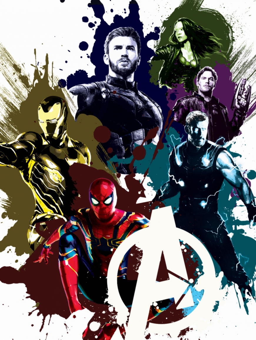 Avengers Infinity War posters, collages and official art