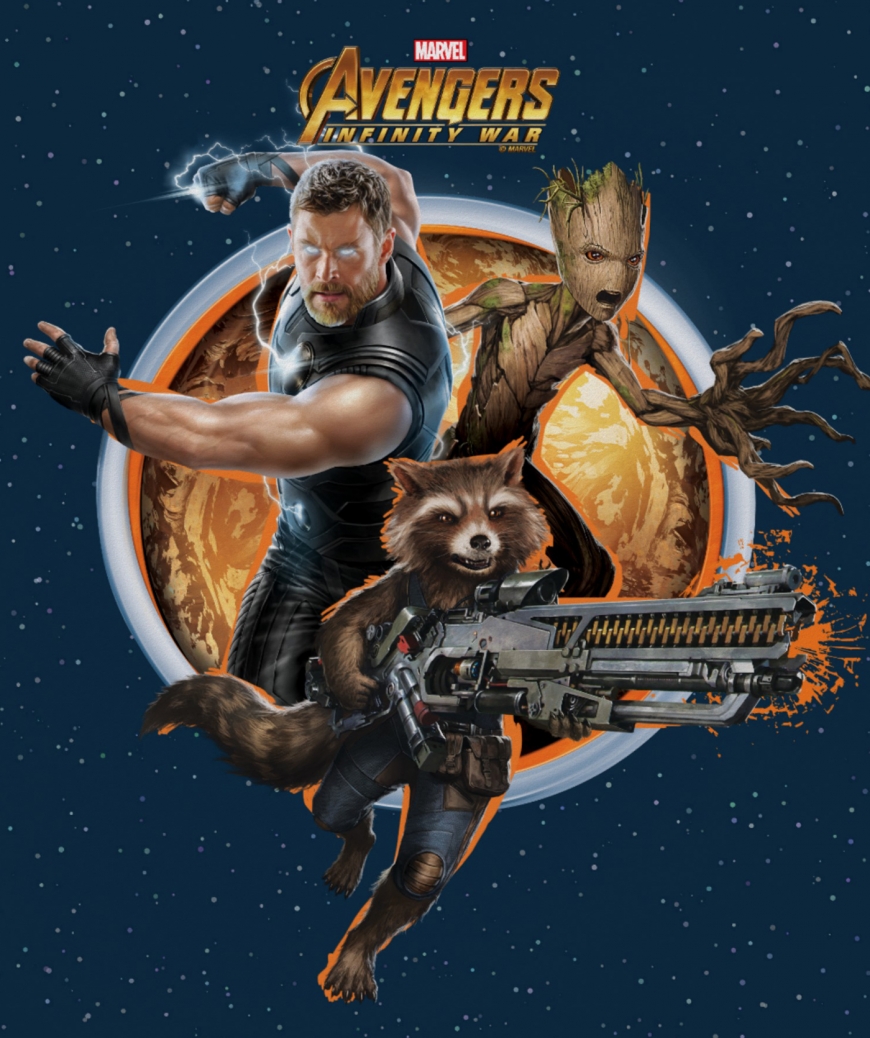 Avengers Infinity War posters, collages and official art