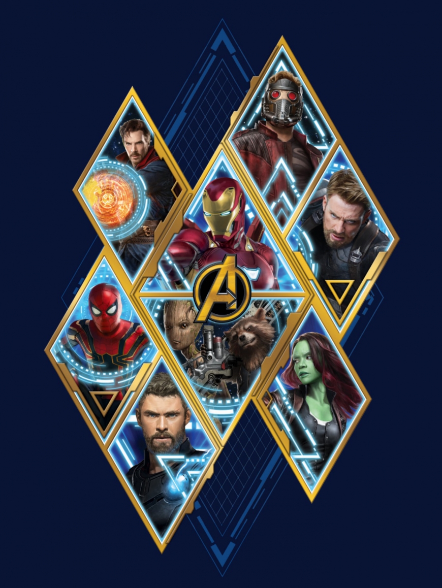 Avengers Infinity War posters, collages and official art