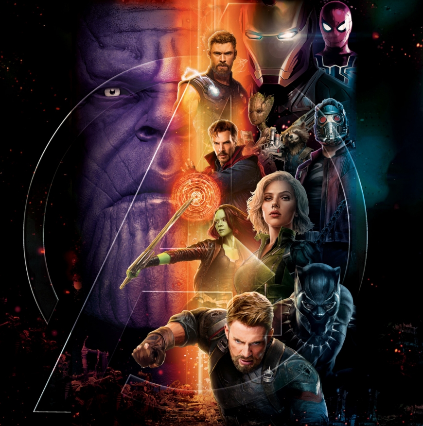 Avengers Infinity War posters, collages and official art