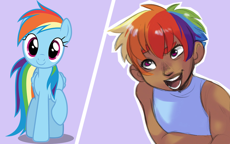 Pony Human Rainbow Dash