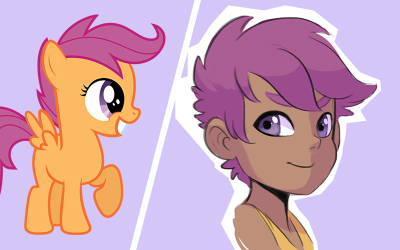 Pony Human Scootaloo