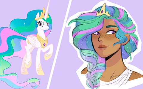 If ponies from My Little Pony were human