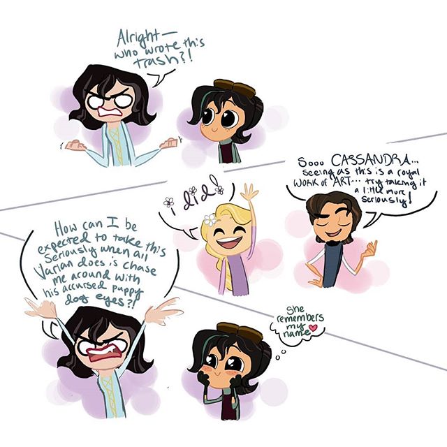 Cutest comics with Varian and Cassandra from Tangled the Series