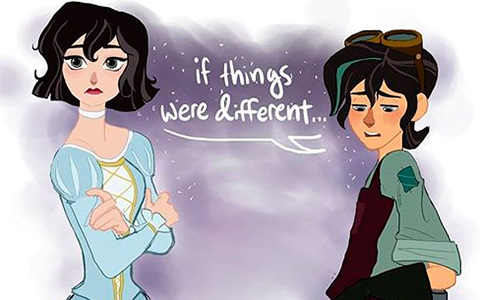 Cutest comics with Varian and Cassandra from Tangled the Series