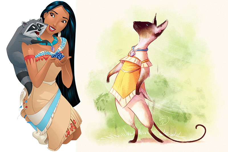 If Disney Princess were cats Pocahontas