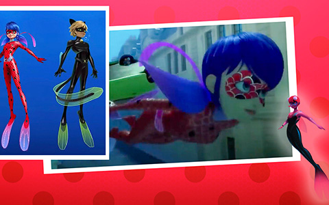 First look at Syren and new water transformation of Ladybug and Cat Noir