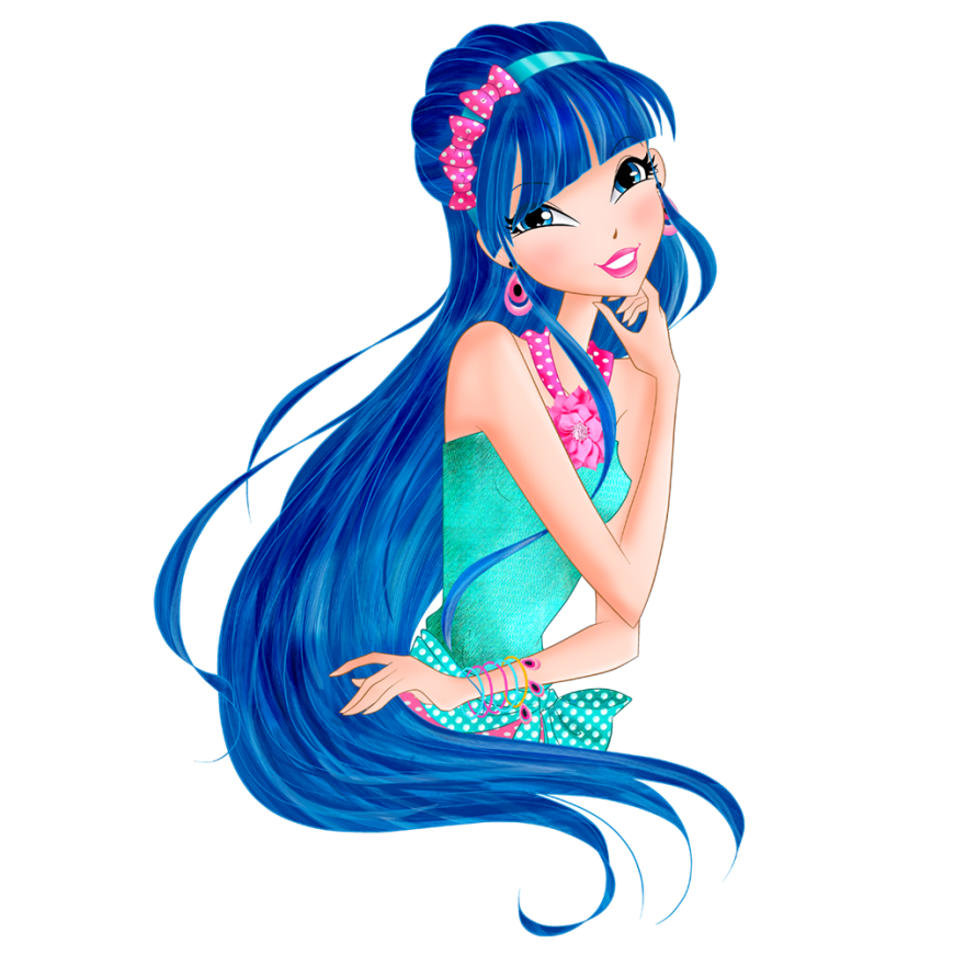 World of Winx Chef Chic Musa  dotted  outfit png picture