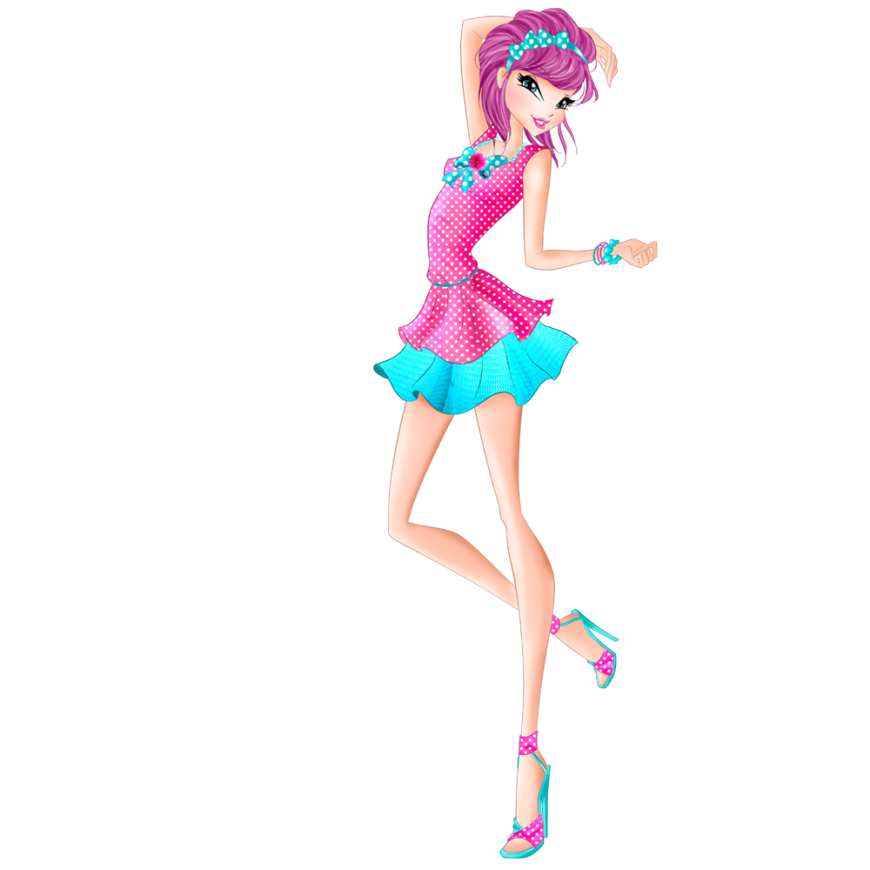 World of Winx Chef Chic Tecna strawberry outfit png picture