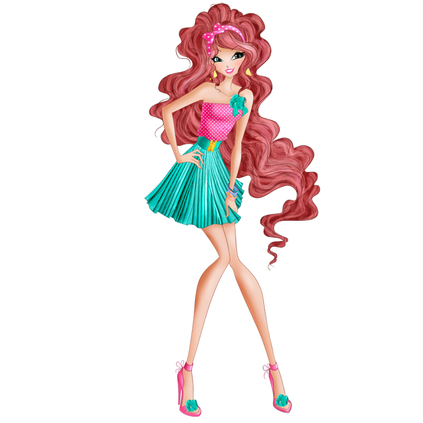 World of Winx Chef Chic Layla strawberry outfit png picture