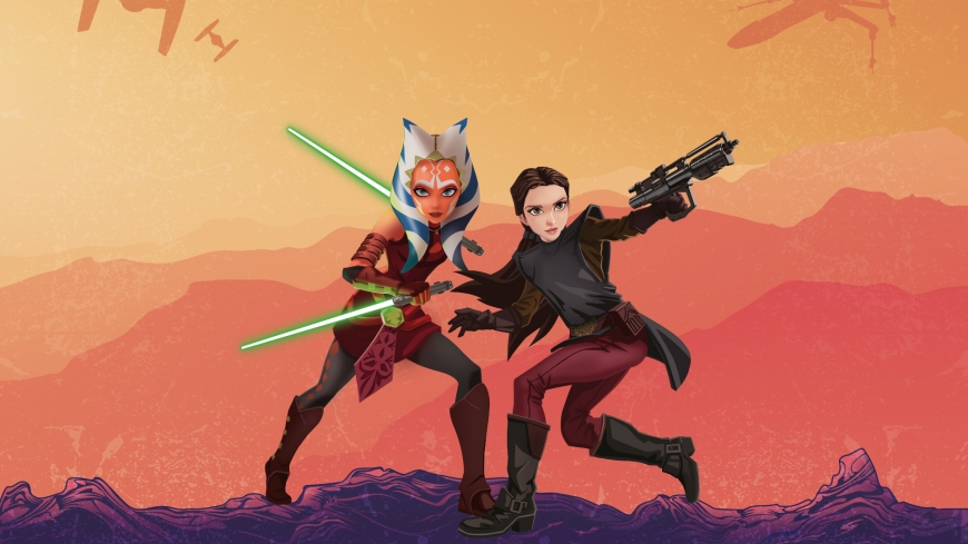 AHSOKA TANO and PADME AMIDALA Star Wars: Forces of Destiny desktop wallpaper