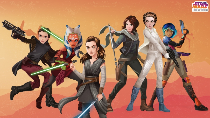 Star Wars: Forces of Destiny desktop wallpaper heroines