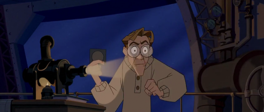 Animated movies paused at the right moment