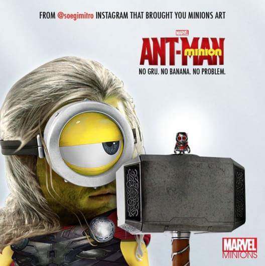 The Minions turned into Avengers