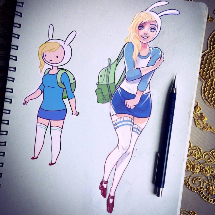 Adventure Time heroines in real life